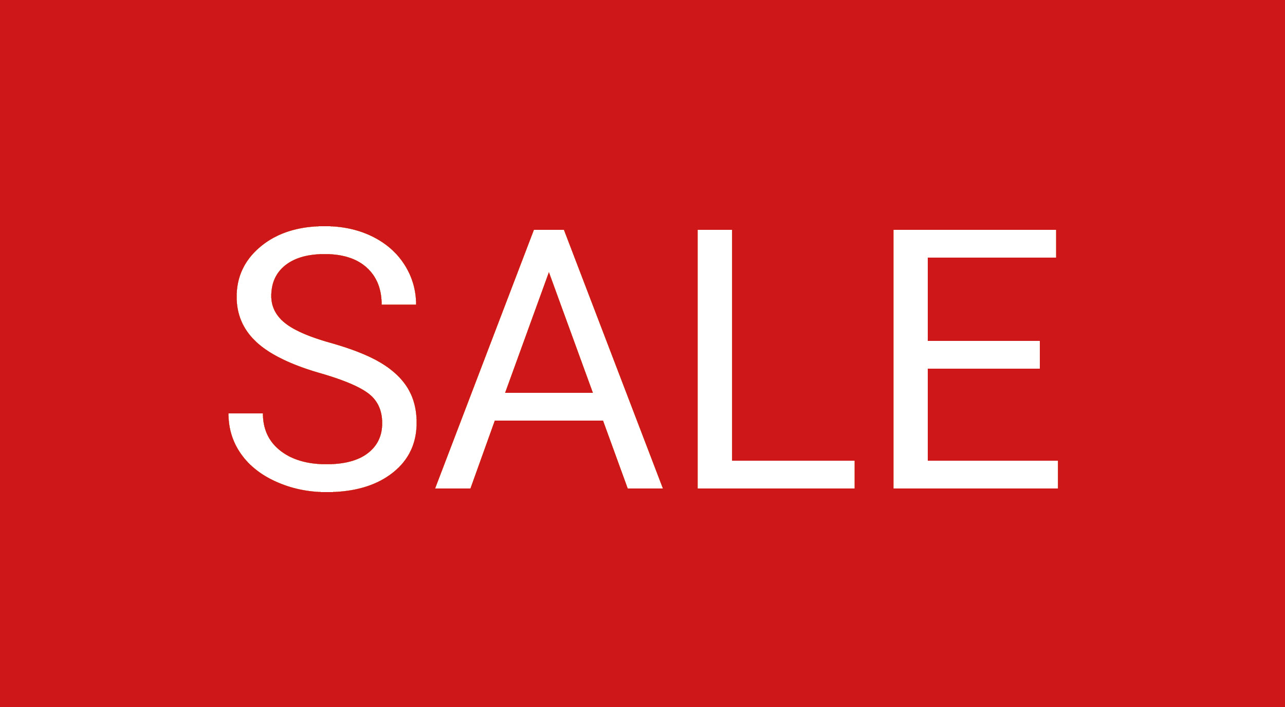 Bannière promotionnelle rouge avec texte SALE pour annonce de réduction